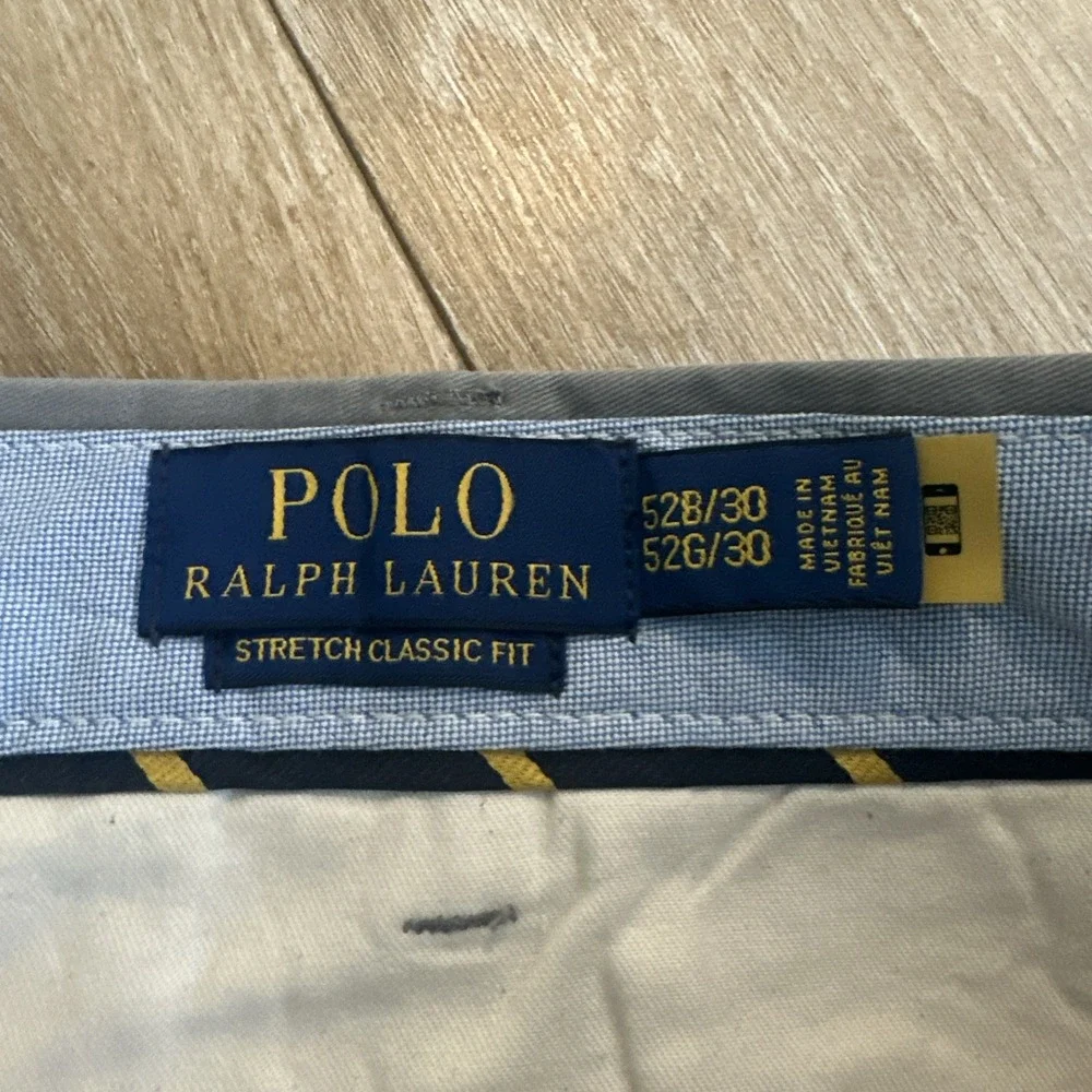 NEW Polo Ralph Lauren Mens 50B X 30 Stretch Cotton Twill Classic Fit Chino Pants